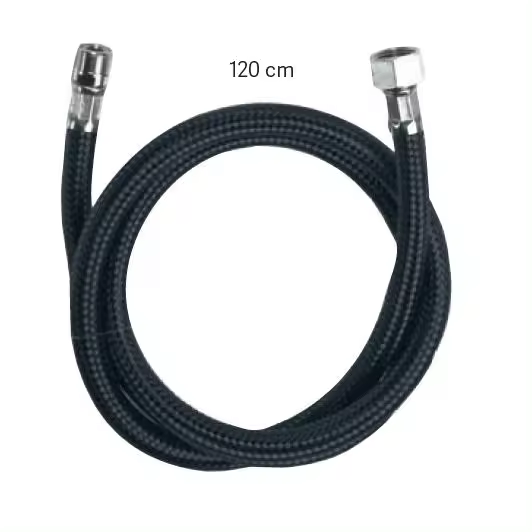 TUBO FLEXIBLE NYLON DUCHA 120CM LAVACABEZAS (marca: Eurostil) - 1