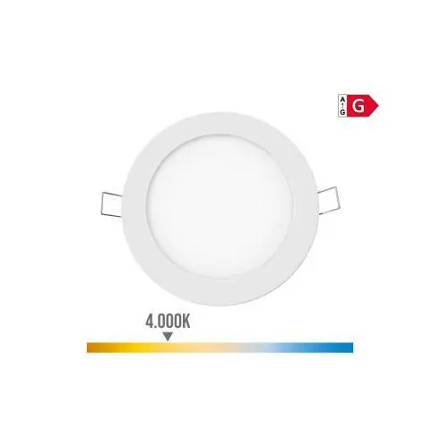 Downlight LED Empotrable Redondo 6W 4000K Luz Día Blanco ø11,7cm EDM - 1
