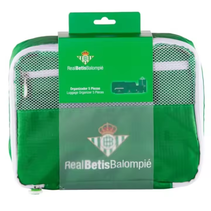 Real Betis Balompie Betis Balompié Organizador de Equipaje 5 Bolsas Nylon Ligero - 1