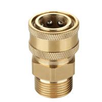 Kit De Conexión Rápida Para Lavar Con Presión M22 14mm a 1/4 Pulgada Adaptador De Metal Para Mangas De Alta Presión - details 3