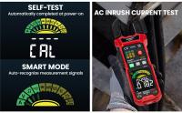 Pinza Digital Inteligente KAIWEETS KC602, 6000 Cuentas True-RMS, Rango Automático, Corriente AC/DC, Función de Detección NCV, Pantalla Grande en Color HD, Función de Autocomprobación y Medición de Inrush, Modo Inteligente Mejorado - details 0