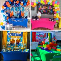 Funda De Mesa Elástica De Spandex Para 6FT/4FT Universal Ajustable Para Fiestas Banquetes Bodas Y Eventos Resistente Al Aceite Estilo Sólido - details 13