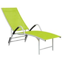 vidaXL Tumbona de textilene y aluminio Negro, Crema, Taupé Sillas de Exterior Ideal para jardín, playa, piscina, terraza Tumbona Piscina Tumbonas Playa Tumbonas Jardín Exterior - details 3