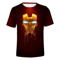 Camiseta Disney Iron Man 3D Cartoon Anime Streetwear Casual Oversized Para Hombres Mujeres Niños Chicos Y Niñas - details 17
