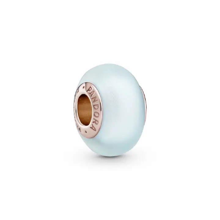 Charm Pandora Rose Cristal Murano Azul Mate - 1