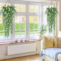 Vine De Hojas De Eucalipto Artificial De 30 Pulgadas Para Decoración De Hogar Jardín Boda Y Decoración Exterior Accesorios De Plantas Falsas - details 5