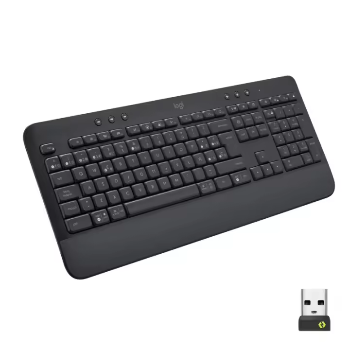 Logitech - 920-010917 teclado Oficina RF Wireless + Bluetooth QWERTY Español Grafito 920-010917 - 1