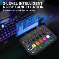 Mezclador De Sonido Profesional 5 Canales F11 Tarjeta De Sonido Para Streaming En Vivo Accesorios Para Podcast Y Juego Adecuado Para Computadora PC - details 10