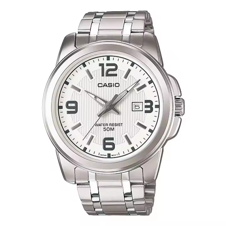 Casio Reloj Hombre Analogico Cuarzo con Correa de Acero inoxidable MTP-1314D-7A - 1