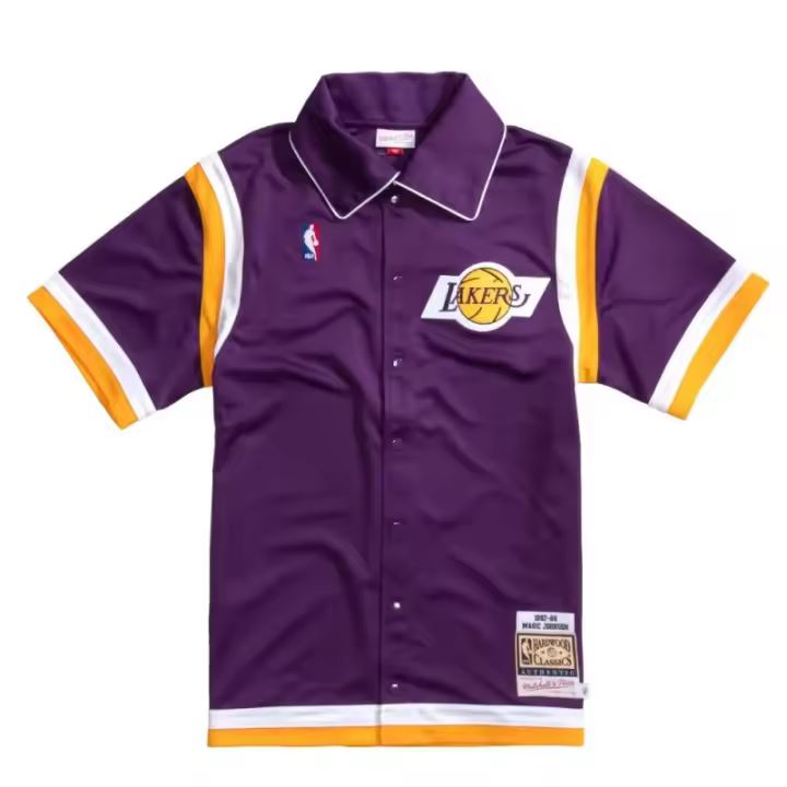CAMISETA LOS ANGELES LAKERS AUTHENTIC SHOOTING TSHIRT - MAGIC JOHNSON - 1