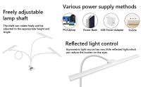 Lámpara De Escritorio LED Ajustable 10W 40CM Con Protección Ocular Luz Clampable 3 Temperaturas De Color Y 10 Niveles De Brillo - details 8