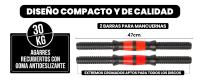 Juego de Mancuernas Ajustables 4 en 1 con Barra Recta de Conexión, Discos