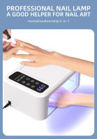 Lámpara LED UV Para Uñas 480W Con 108 Piezas De Lámparas Azules Para Polvo De Uñas Y 32 Piezas De Lámparas Rojas Para Blanquear Manos Para Hogar Y Salon Manicura - details 0