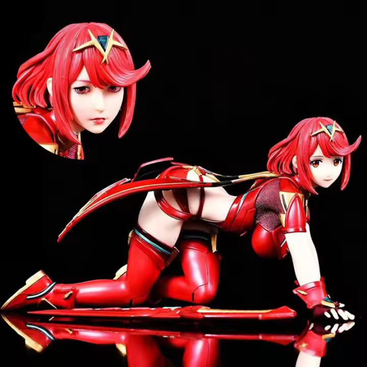 Figura De Anime Xenoblade Chronicles Pyra Homura Figurina PVC GK Estatua Modelo Muñeca Colección Regalo Para Escritorio De Habitación - 1