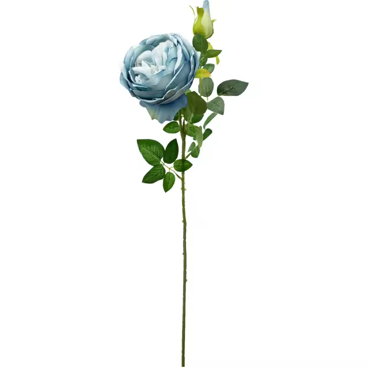 Poenia Arte Floral - Varas de Rosa Artificial 65cm - Pack de 3 - Decoración Floral - 1