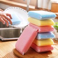 5/20Pcs Esponja De Lavar Platos Espesa Para Limpieza De Cocina Paño De Limpieza Multiusos Escobilla De Lavar Absorbente - details 3