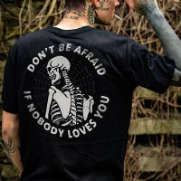 Camiseta Gráfica De Calavera Y Diablos Oscuros Para Hombres Y Mujeres Estilo Punk Retro Casual Bretona Negra Blanca Talla Grande Para Verano - details 3