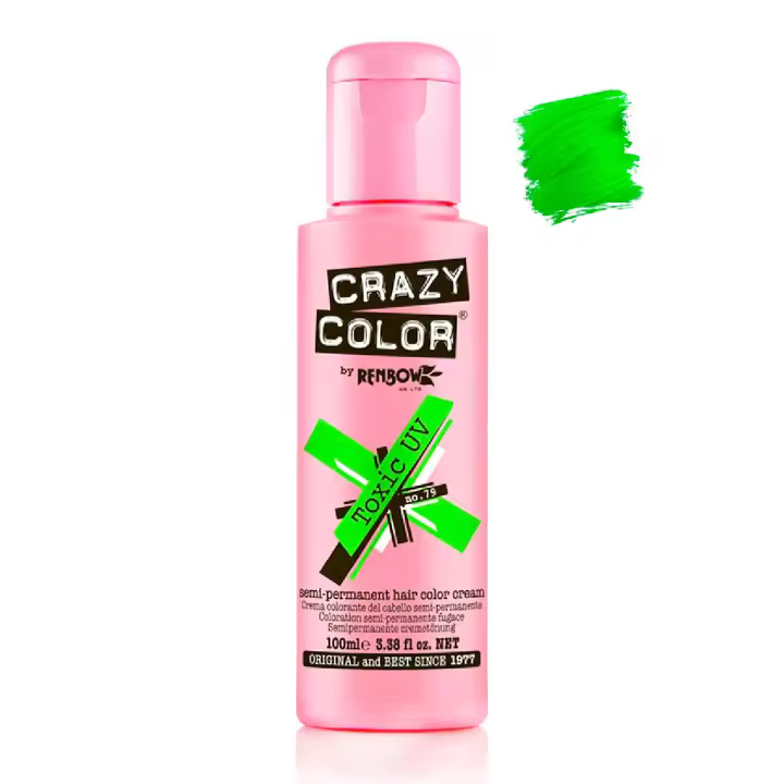 Tinte Semi Permanente sin Amoniaco 100ml: 79 -  Toxic UV - Crazy Color - 1