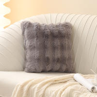 Juego De Cojines De Peluche Tuscan Rabbit En Color Crema Suaves Para Sofa Y Coche Decoración De Dormitorio Tamaño 45x45cm - details 10