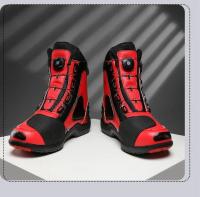 Botas De Motocicleta Para Hombre Y Mujer Microfibra Cuero Anticolisión Protección De Tornillo Zapatos De Motocross Moto Racing - details 21