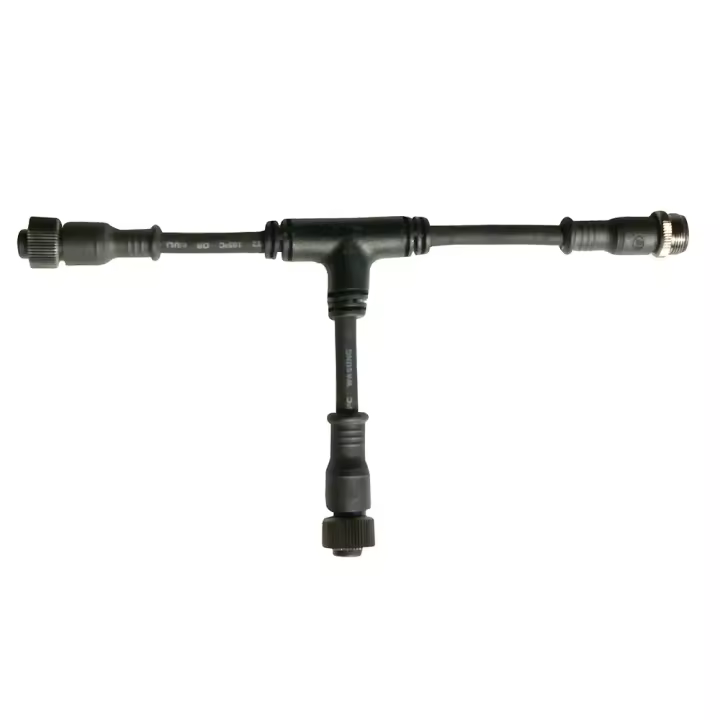 LEDBOX Cable conexión T, 2 Pinx1mm, 20cm, IP67, negro. Iluminación exterior LED, Bañadores de pared - 1