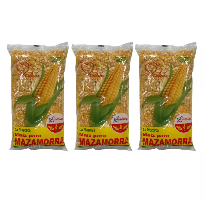 3 BOLSAS DE MAIZ PARA MAZAMORRA  DE  500 G. MAIZ TRILLADO. NATURAL 100% - 1