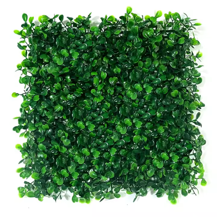 Panel De Hierba Artificial 25cm Protección UV Valla De Privacidad Verde Decorativa Para Jardín Cerca De Boda Material Plástico Estilo Boxwood - 1