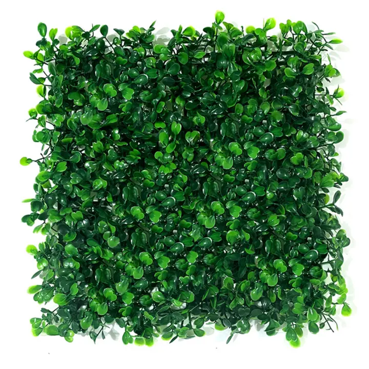 Panel De Hierba Artificial 25cm Protección UV Valla De Privacidad Verde Decorativa Para Jardín Cerca De Boda Material Plástico Estilo Boxwood - 1