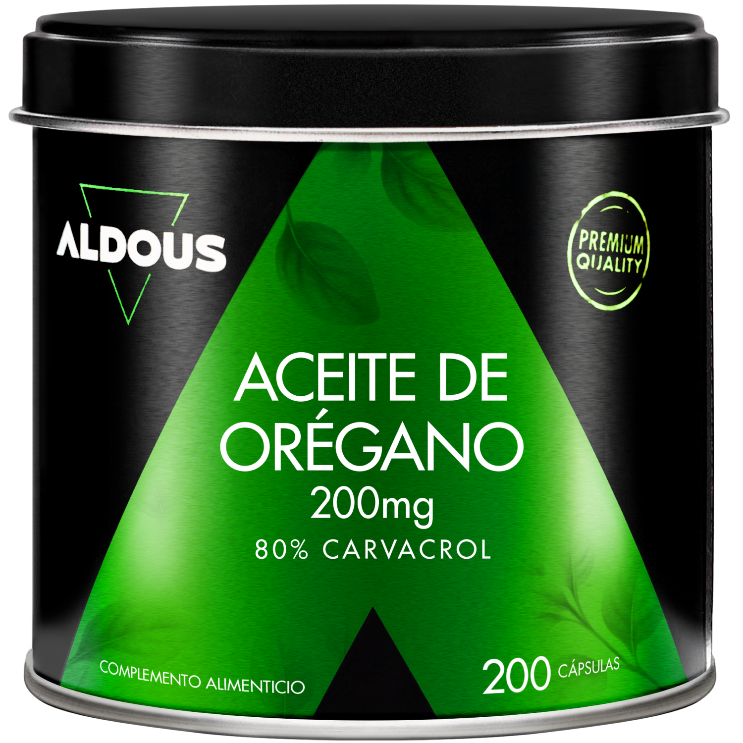 Aceite de Orégano 200 mg - 160 mg de Carvacrol - 200 Perlas