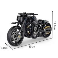 Nueva 1:8 Clásica Moto De Bloques De Construcción Modelo Juguete De Cidade Racer Para Niños Niñas Y Adultos MOC Sets De Alta Técnica - details 12
