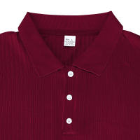 Polo de manga corta con solapa elástica de seda helada de secado rápido para hombre de verano americano - details 25