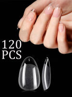 120PCS Uñas De Coffin Largas Y Curvas Extra Largas Cubiertas Mitad Uñas De Acrílico Profesional Uñas Falsas De Plástico Para Manicura Casera - details 2