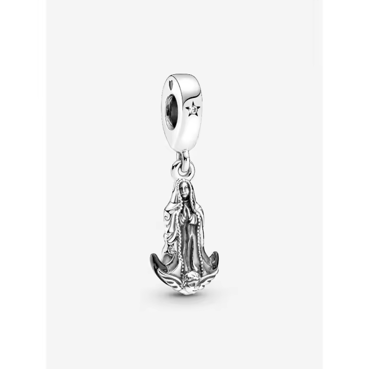 Pandora-Colgante con motivo de la Virgen de Guadalupe - Plata de Lei - 1