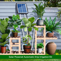 Sistema De Riego Solar Automático Con Sensor De Agua Kit De Riego Por Aspersión Drip Solar Powered Dispositivos De Autopercolación Para Jardín - details 6