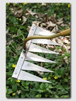 Pala De Jardín De Acero Para Rascar Y Aclarar Tierra Herramienta Agrícola Para Recoger Malezas Y Limpiar Hojas Uso En Jardinería Y Granjas - details 10
