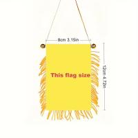 Bandera Española De Ventana Colgante 3x4 Pulgadas 8x12 Cm Bandera Mini Banderín Doble Cara Decoración Para Espejo Retrovisor De Coche Con Borla - details 4