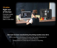 QIDI Tech Q1 Pro Impresora 3D, motores Z dobles, cámara de calor a 60°C, impresión a 350°C, hot-end de tres metales, nivelación automática, alta velocidad ≤600mm/s, procesador de 64 bits, detección de filamento, 245x245x240mm - details 13