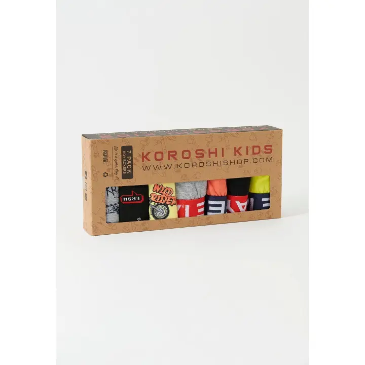 Koroshi Pack 7 calzoncillos boxer para niño - 1