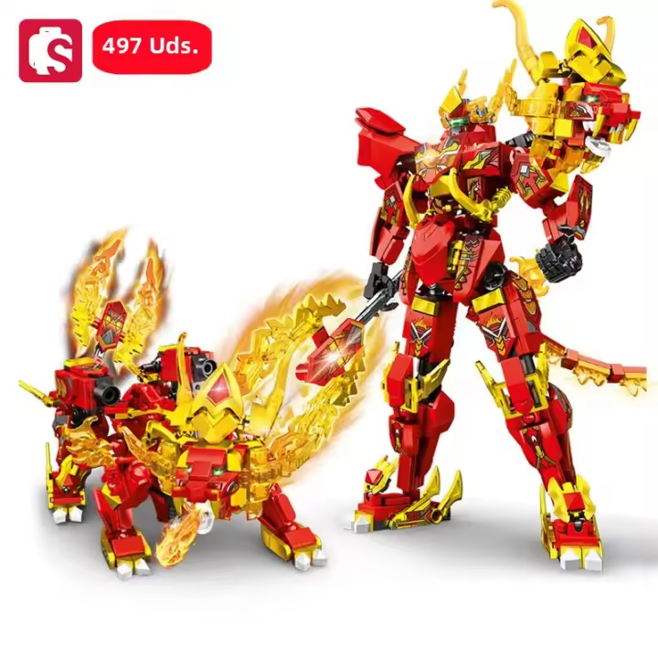 SEMBO 497pcs Bloques De Construcción Transformables De Animales Modelo De Robot Combinado Juguetes Para Niños Regalos Para Boys - 1