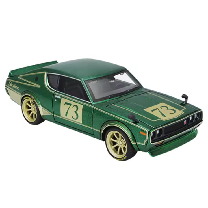 Maisto 1:24 Nissan Skyline 2000 GT-R 1973 Modelo De Coche De Aleación Decoración Artesanal Colección Juguete Regalo De Metal Sin Batería Para Adultos Y Niños - 1