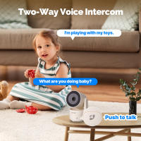 Cámara De Seguridad Inteligente MOESTuya WiFi Interior Con Visión Nocturna Infrarroja Y Detección De Movimiento Y Sonido Monitor Panorámico De Patrulla HD 4MP - details 3