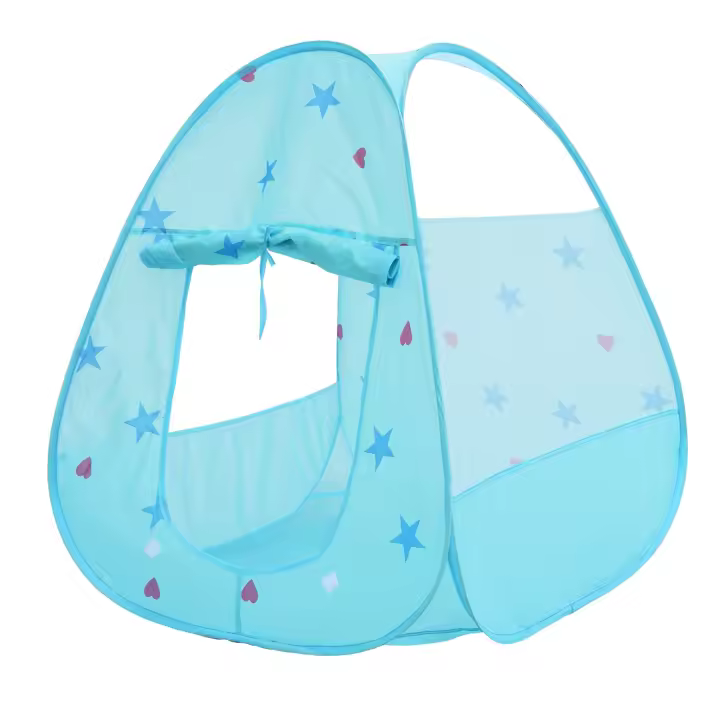Carpa Para Niños Casa De Juegos Interior Y Exterior Plegable Decorada Juguetes Regalo De Navidad Para Niñas Edad Recomendada 0-3 Años Material De Tela Origen China - 1