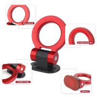 Adornos De Remolque Para Coche Diseño De Anillo De Carreras Decoración De Auto Simulación De Remolque Ante Y Trasero Material ABS Plástico - details 5