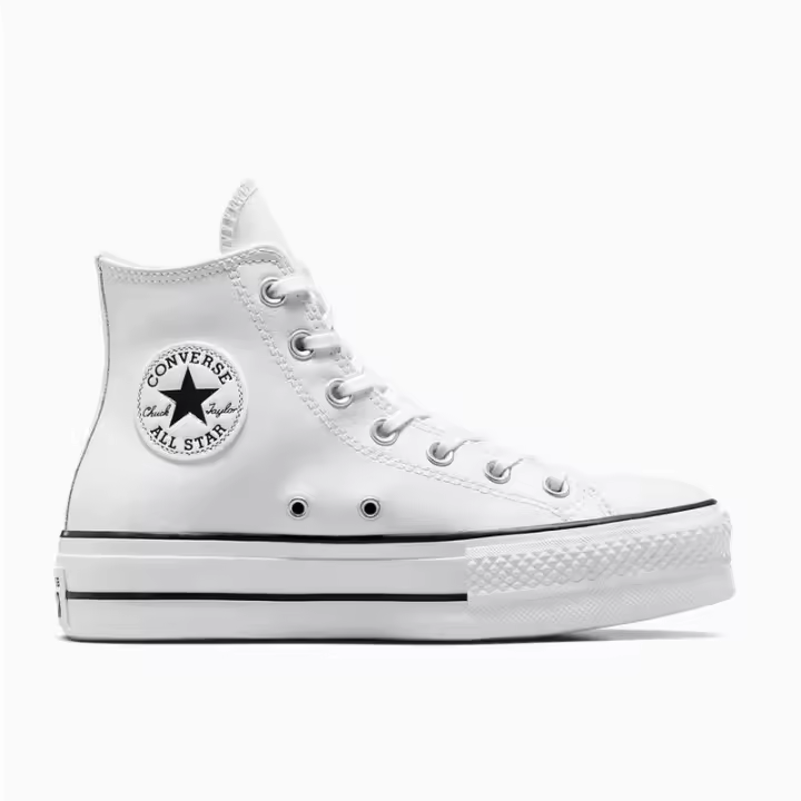 Zapatillas Converse Blancas Piel Chuck Taylor All Star Platform Leather - 1