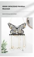 Gancho Para Joyas En Forma De Mariposa Pared Montado Para Colgantes Aretes Pulseras Almacenamiento Y Exhibición Negro - details 5