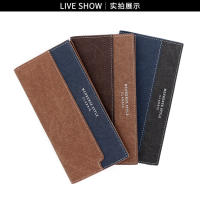 Cartera larga para hombre MenBense con costuras informales, diseño esmerilado, para documentos de mano, cartera de mano con múltiples tarjetas - details 15