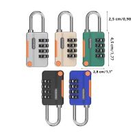 Cerradura De Combinación Tríptica Multifuncional Para Equipaje De Viaje Anti-Robo Con Código De Bloqueo Colorido - details 1