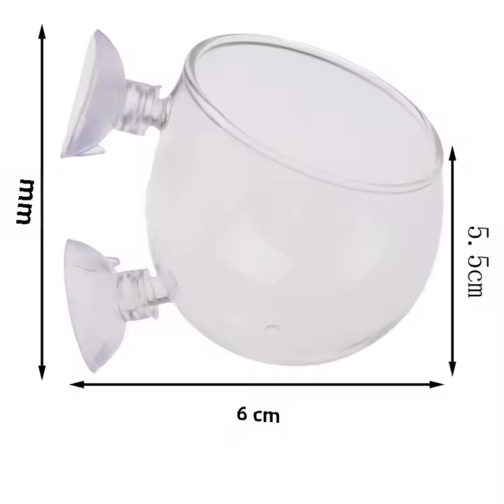 Vaso De Cristal Transparente Para Acuario Mini Jarrón De Agua Para Plantas Acuáticas Decoración De Aquascape Potente - 1