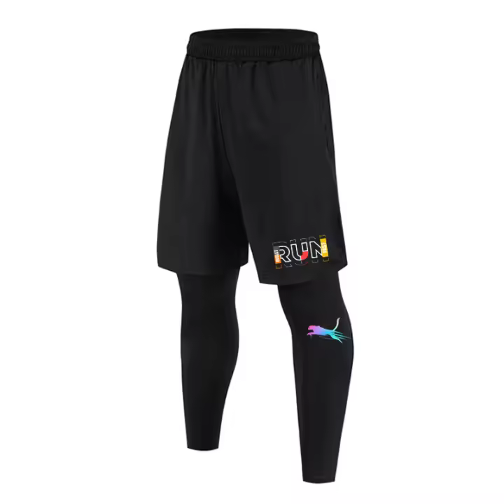 Pantalones Deportivos Para Hombre Secado Rápido Compresión Leggings De Entrenamiento En El Gimnasio Correr Y Atletismo - 1