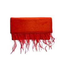 Bolso de Fiesta Bolso plano sobre de Mano Antelina Solapa con Plumas - details 0